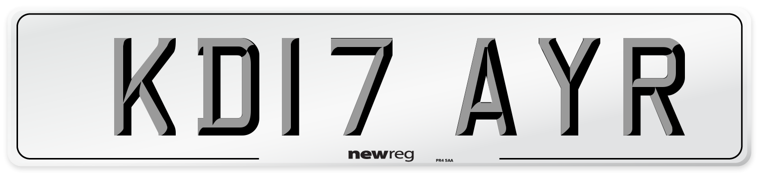 KD17 AYR Number Plate from New Reg